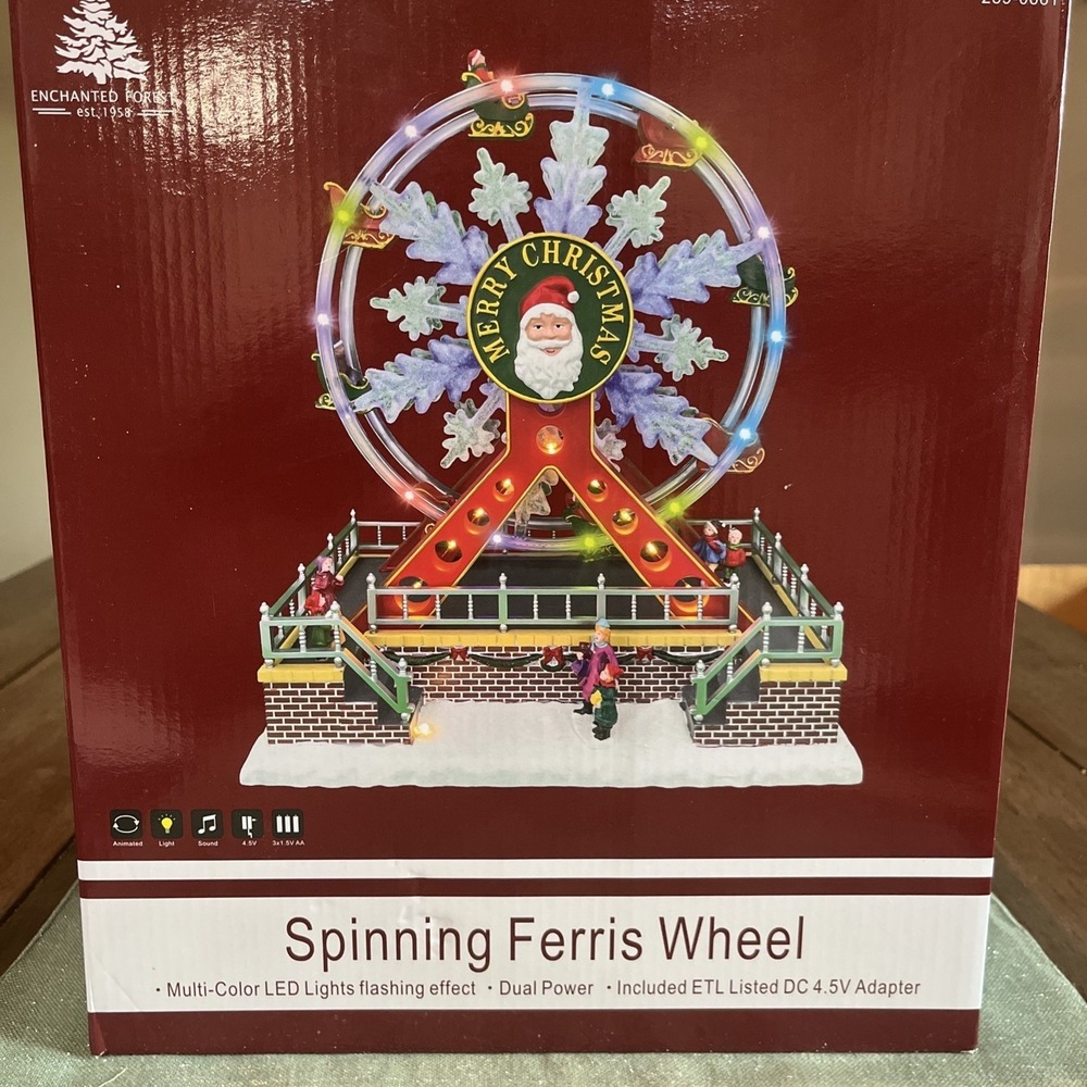 Enchanted Forest Spinning Ferris Wheel LED Animated~works